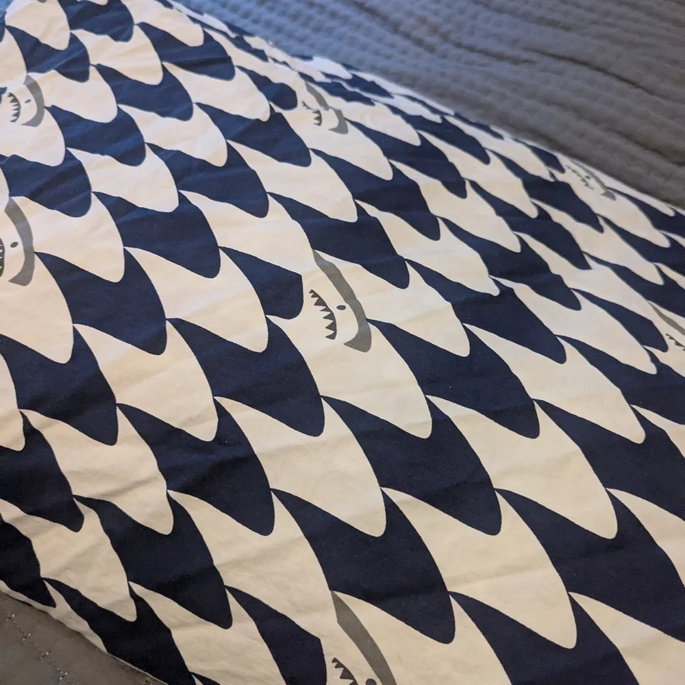 Pottery Barn Kids Shark Ocean Duvet